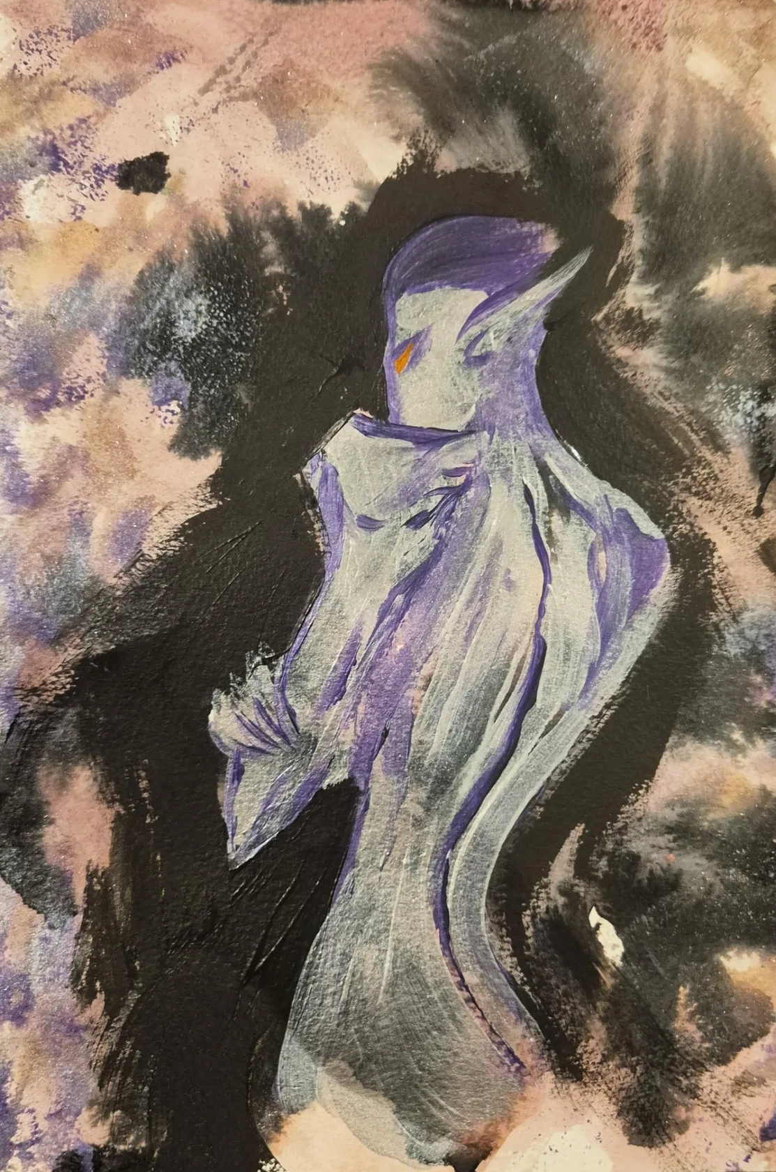 Painted figure study