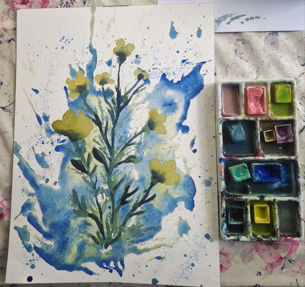 Painted figure study